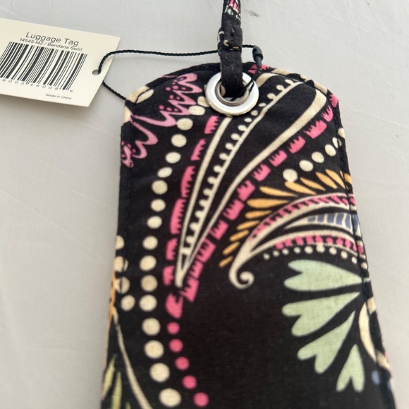 NWT Vera Bradley Luggage Tag Bandana Swirl with ID Window - Picture 2 of 12